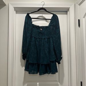 Altard State Emerald Green/Teal Semi-Formal Mini Dress. Size S